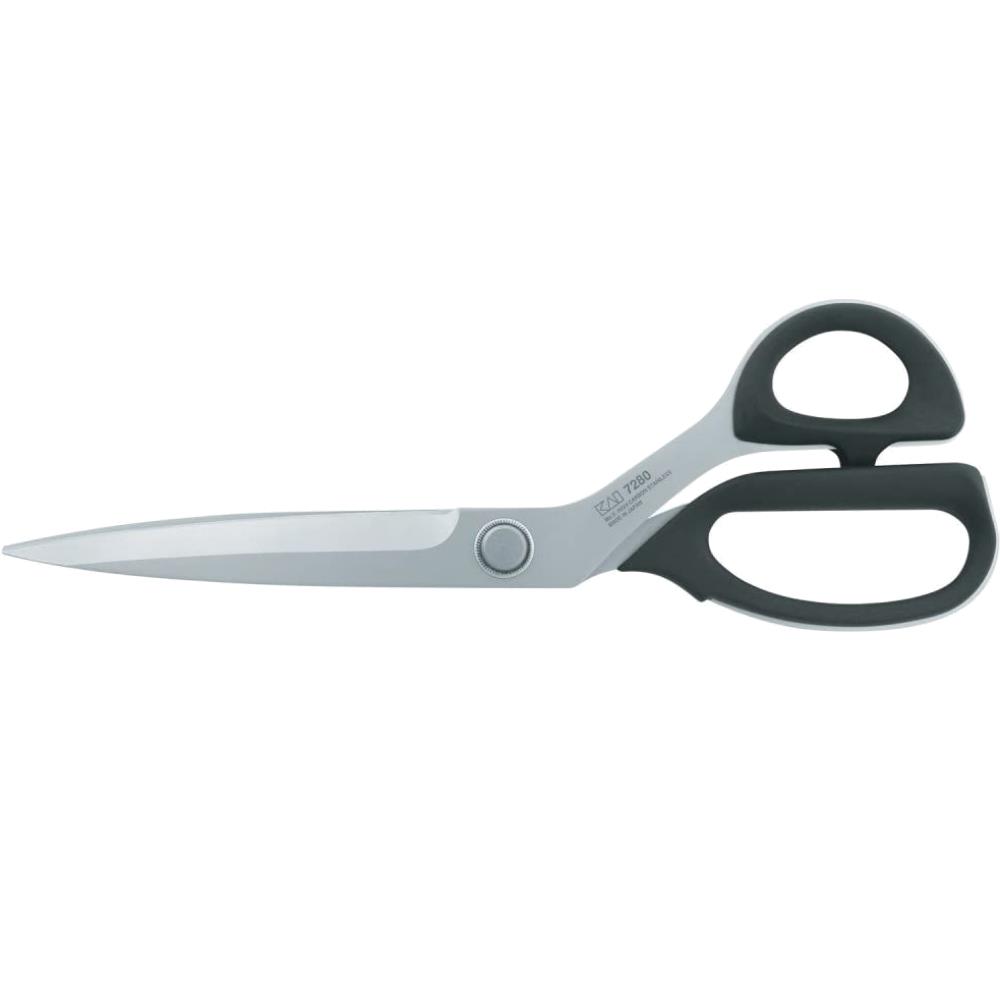 KAI Zuschneide-Stoffschere 11 Zoll 7280, angewinkelt, Länge 280 mm, schwarzer Kunststoffgriff