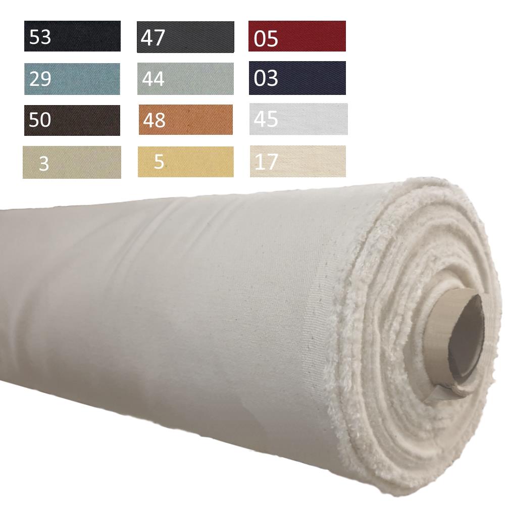 Baumwoll-Köper verschiedene Farben, 160 cm breit, VE 5 lfm, Rolle ca. 35m Baumwoll-Köper verschiedene Farben, 160 cm breit, VE 5 lfm, Rolle ca. 35m